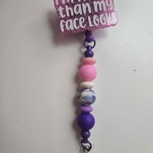 Colorful Beaded Badge Reel Accessory